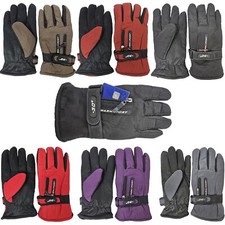 Winter Gloves, Women Ski w/ Zipper Pocket  Adjustable Strap, Waterproof