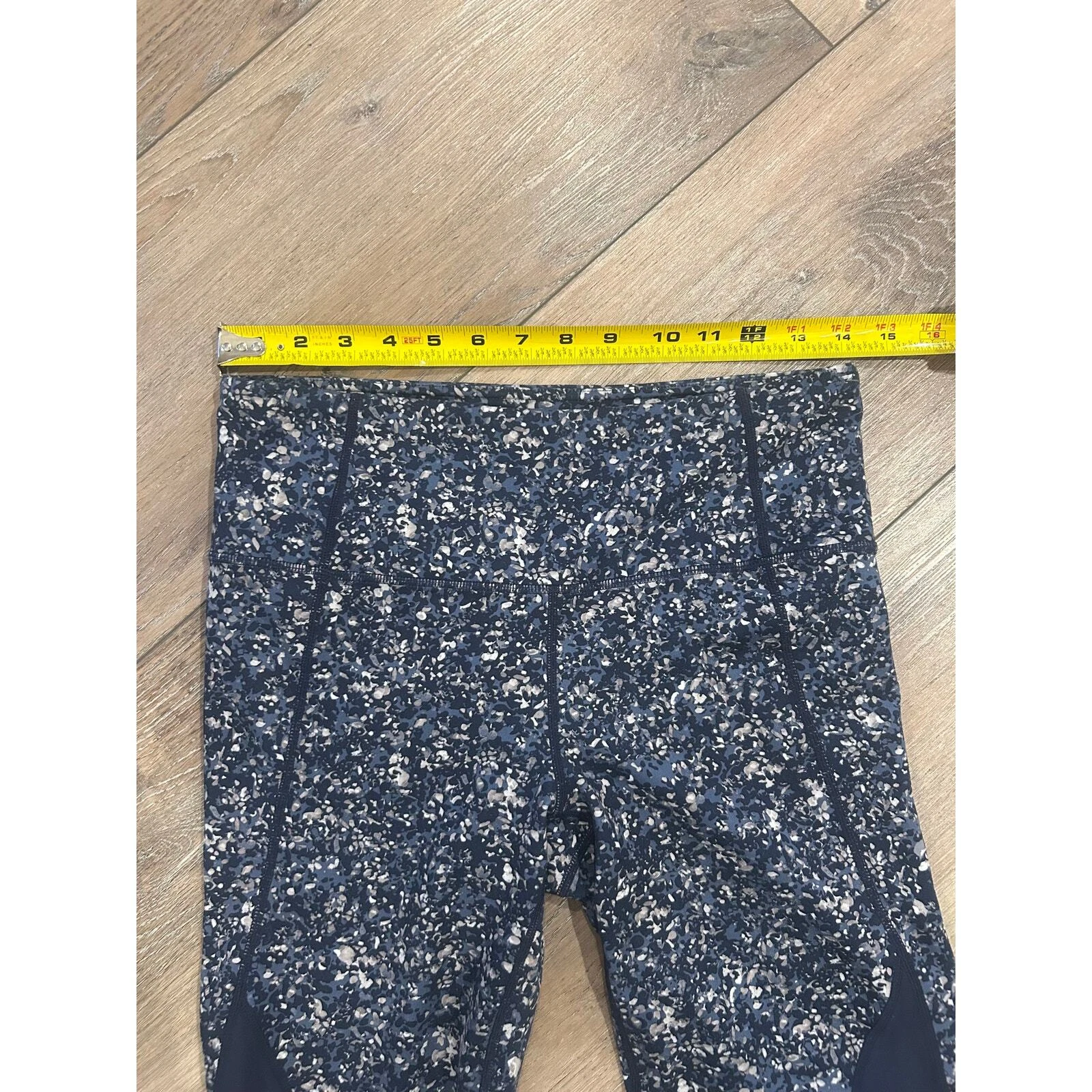 athleta salutation mesh panel waistband pocket leggings