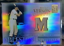 2002 Topps Tribute MICKEY VERNON Milestone Materials Game Used Bat Senators