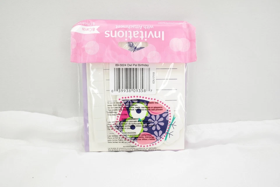 Happy Birthday Invitations Owl Pal / 6 Pack / 8 Count Party  = 48 TF - Image 3 of 4