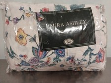 Laura Ashley Chinese Silk 1990 Twin Bed skirt Retired Pattern Cotton Blend White