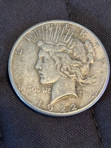 1922-S Peace Dollar 90% Silver VG-F