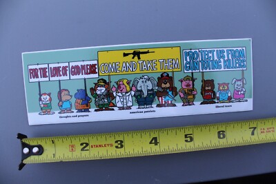 Strangelove Skateboards God Bless USA Guns Animals OG Z79B Skateboarding STICKER