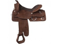 Tough 1 Western Saddle Reno Youth Barrel Leather Roughout RK29