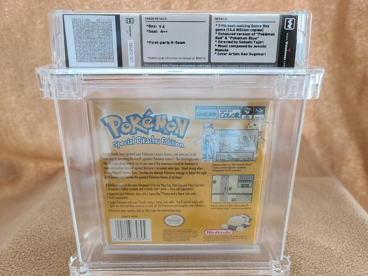Nintendo Pokémon Yellow Version Pikachu , No ESRB Logo