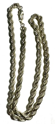 Rope Chain 14kgp Necklace Price Silver Tone 14 KGP Rope Chain 22