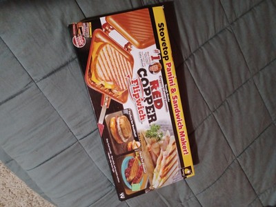 red copper flipwich panini maker