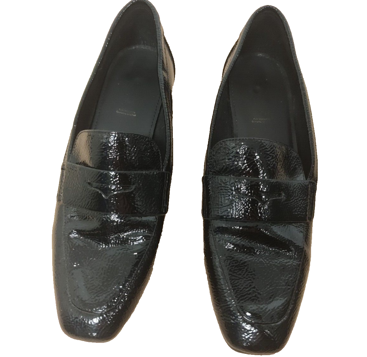 ALDO “Penny” Style Black Patent Leather Loafers size 8 | eBay display picture 1