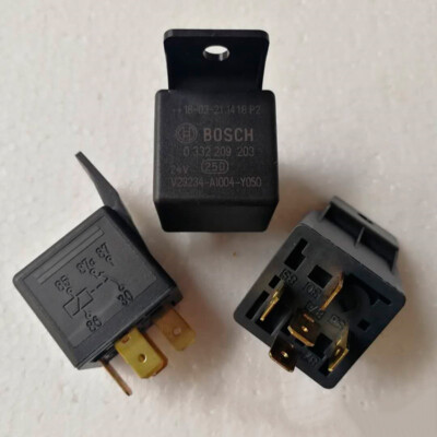 Black Grey Main Current Relay 24v Bosch Fits 0332209203 for sale 
