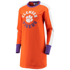 Clemson Tigers Dress Medium Orange Purple G-III 4Her by Carl Banks