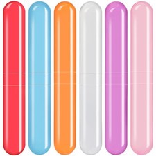 6Pack Travel Toothbrush Case Breathable Toothbrush Holder Container for Bathroom