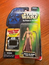 Star Wars Power Of The Force Princess Leia Jabba's Prisoner Freeze Frame NEW