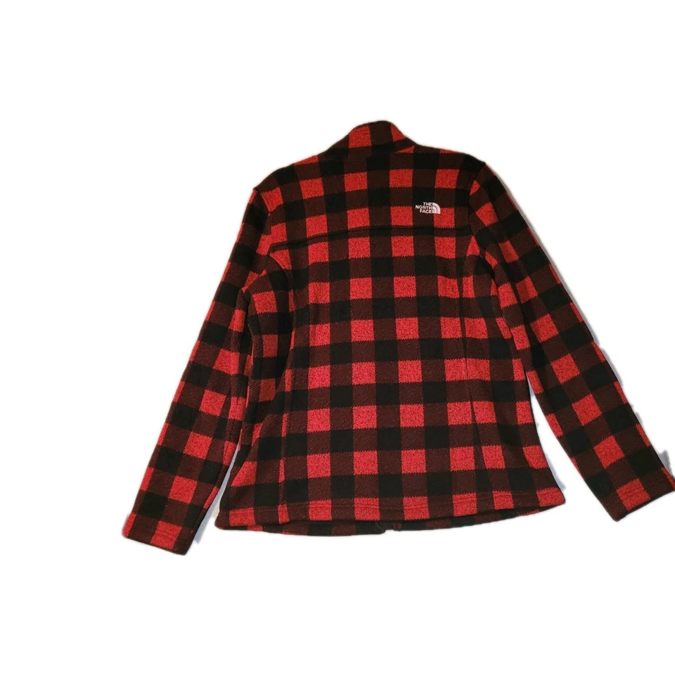 Suéter polar North Face Maggy XL rojo cuadros búfalo para mujer Foto 2 de 3