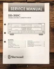 Sherwood DD-3010C Cassette Service Manual *Original*