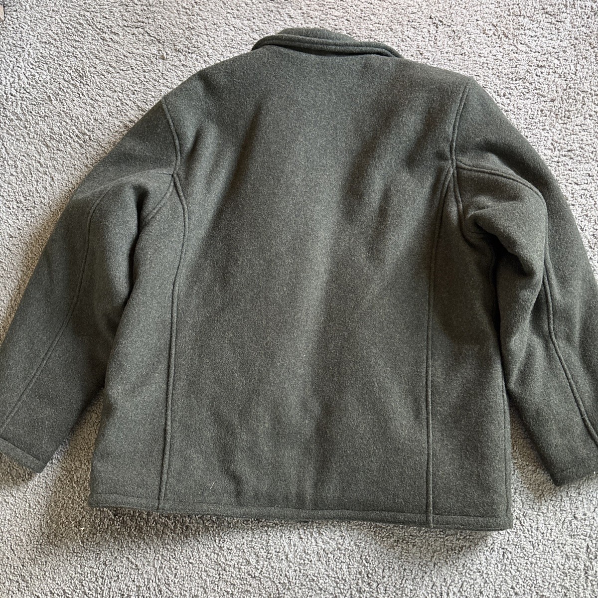 Euc Men's Schott USA Grandville Wool Jacket XL Green Coat Rancher