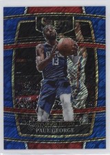 2021-22 Panini Select Concourse Blue Shimmer Prizm Paul George #14 04dh