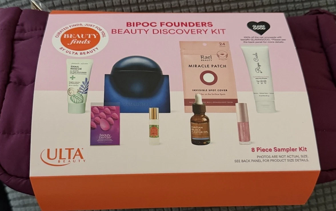 Ulta Beauty Essentials BIPOC Founders Makeup Skincare 8pc Sampler Kit Gift Set
Opens in a new window