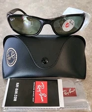 Ray-Ban Polarized Small Predator Active Lifestyle Sunglasses RB4115 601/9A Wrap
