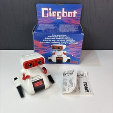 Vintage 1982 Tomy Dingbot Robot - Original Box & Manual - Working