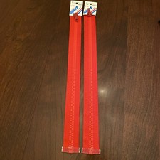 2 14 in Coats  Clark Plastic Separating Zipper Gauge 5 Red