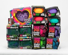 NeeDoh Fuzz Ball Funky Pup Nice Cube Swirl Good Vibes Dream Drop DAMAGED box