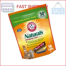 ARM  HAMMER Naturals Clumping Cat , Litter Odor Control, Multi Cat Litter, 18 l