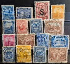 Old Stamp Collection Colombia, Stamped, 5