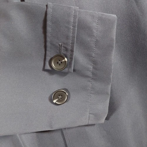 Stafford Rain Coat Men XXL Navy Blue Regular Fit Solid Button Front Lined New image 7