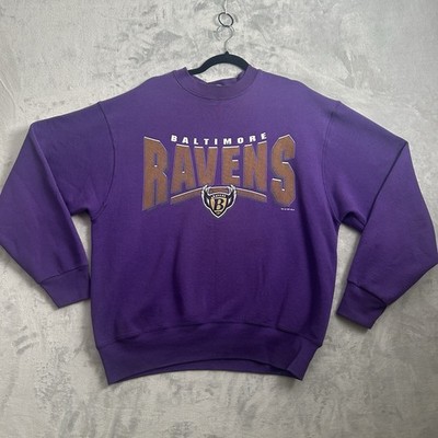 VTG 90s Baltimore Ravens Sweatshirt Mens Large Pro Player NFL Crewneck Retro USA