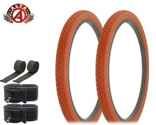 ALTA BICYCLE WIRE BEAD TIRE 24x 2.125 CLAY HEAVY DUTY DIAMOND TREAD SET OF 6PC