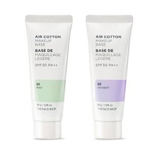 THE FACE SHOP Air Cotton Makeup Base SPF30 PA  35g Mint Lavender K-Beauty