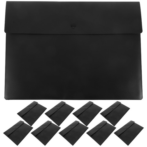 10pcs Document Holder: Waterproof File Envelope With Snap Fastener - A4 Button - Picture 6 of 17