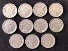 1923 to 1937 Mixed Lot of 11 Buffalo Nickels