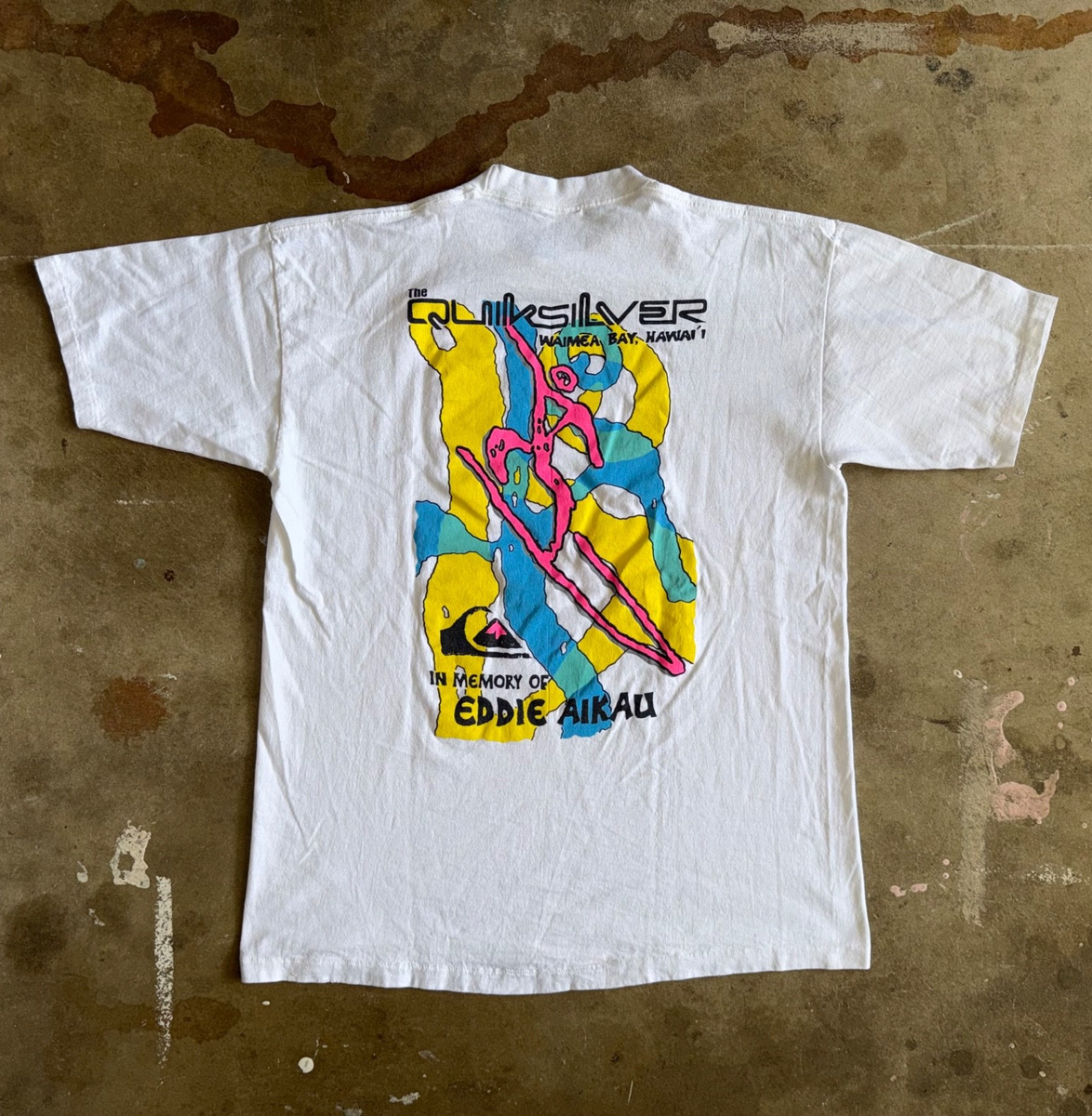 80s VINTAGE QUIKSILVER EDDIE AIKAU BIG WAVE INVITATIONAL SURF