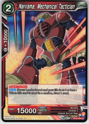 NARIRAMA, MECHANICAL TACTICIAN BT20-020 POWER ABSORBED DRAGON BALL SUPER LP