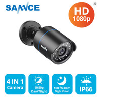 SANNCE 1080P Outdoor CCTV Camera 2MP 100ft IR Night Vision Weatherproof