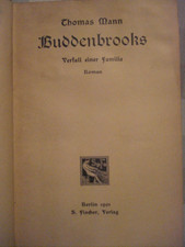 Thomas Mann - Erstausgabe 1901 - Buddenbrooks...
