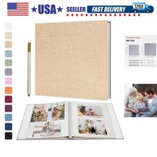 Large Photo Album Self Adhesive for 4x6 5x7 8x10 Pictures Scrapbook Album DIY...