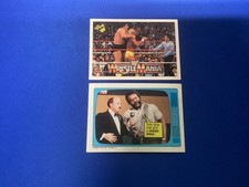 1990 WWF Hulk Hogan Andre The Giant Wrestlemania IV 38 1985 Topps JYD Okerlund
