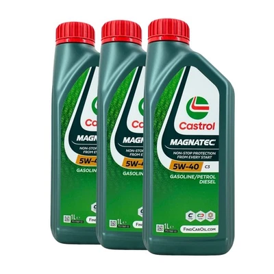 CASTROL Magnatec 5W-40 C3 Huile Moteur PKW BMW Longlife-04, ACEA C3, 3x1 Litre - Photo 1/3