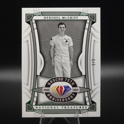 2023 National Treasures NASCAR Diamond Anniversary Hershel McGriff #72 Green /5