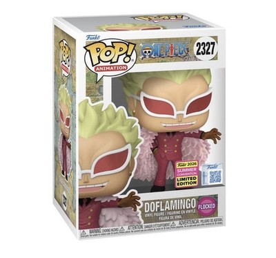 2026 SDCC EXCLUSIVE FUNKO POP! ONE PIECE DOFLAMINGO Comic CON STICKER BEFLOCKT