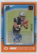 2024 Panini Clearly Donruss Rated Rookie Orange /249 Jonathon Brooks Auto 1co7