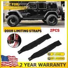 Door Limiting Check Strap Firm W/ Zipper for Jeep Wrangler CJ YJ TJ JK&Unlimited