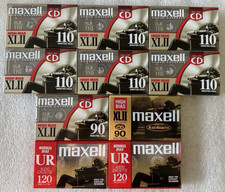 Lot Of 10 - Maxell XLII And UR120 High And Normal Bias Cassette Tapes New Sealed
