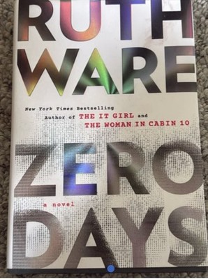Zero Days Hardcover English Fiction Novel Adults by Ruth Ware Dust Jacket