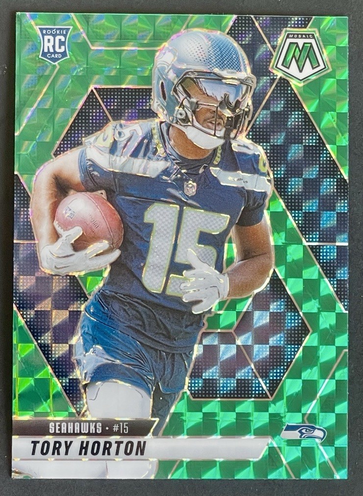 2025 Panini Mosaic Tory Horton Rookie Green Mosaic Prizm RC #396 Seahawks