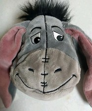 Nuevo Eeyore Mochila Llavero con Clip 3x4" Felpa Cremallera Cambio Monedero Parques Disney
