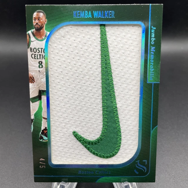 2024-25 Silhouette Kemba Walker Jumbo Memorabilia Game Used Nike Swoosh /5