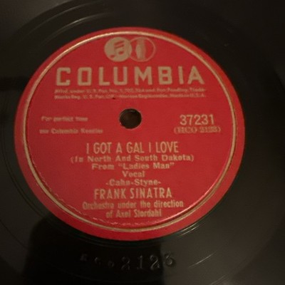 FRANK SINATRA That s How Much I Love You / I Got A Gal COLUMBIA 37231 78 1947